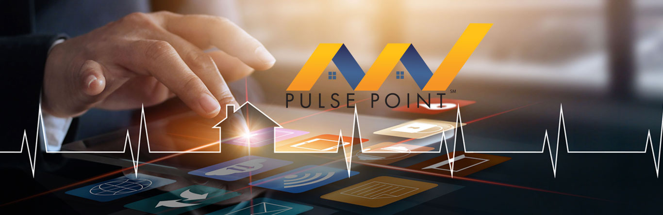 hand pressing pulse point logo on smart phone