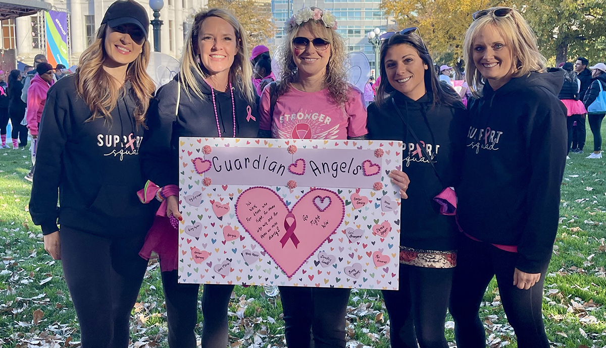 Heather with the Guardian Title Team at a Breast Cancer Awareness Walk